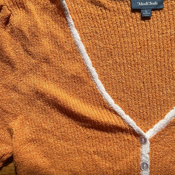 Orange ModCloth Grandma Y2K sweater - Picture 3 of 3